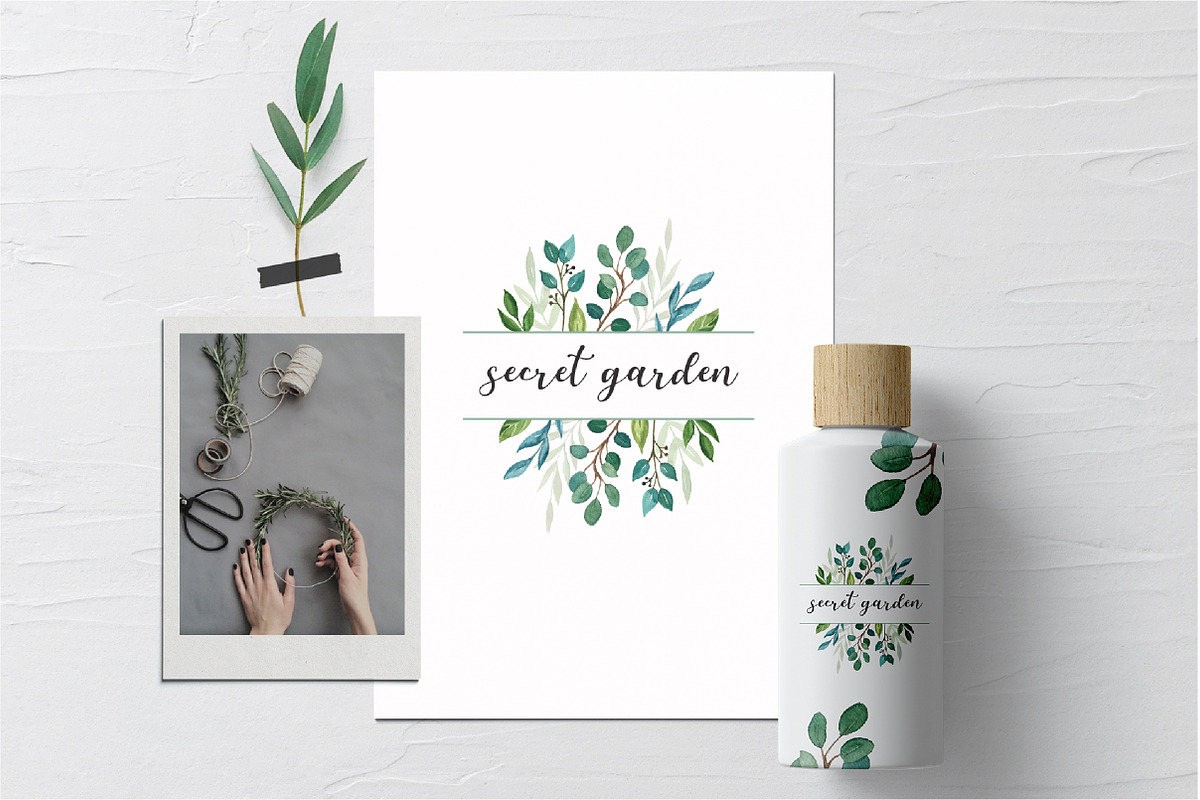 Watercolor Logo Collection, a Branding & Logo Template by Marish (Photo 2 of 7)
