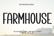 Farmhouse | Script Font, a Script Font by Scratchones (Thumbnail 1 of 8)