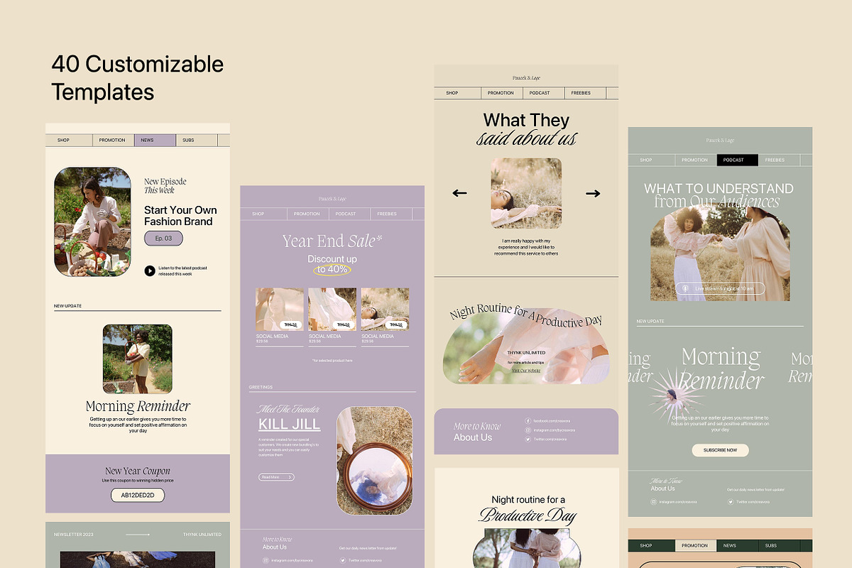 Asyana Newsletter Templates, an Email Template by Creavora (Photo 3 of 9)