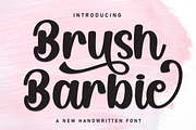 Brush Barbie | Script Font, a Handwritten Font by Scratchones (Thumbnail 1 of 9)