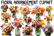 Floral arrangement clipart, an Illustration by Designworld (Thumbnail 1 of 7)
