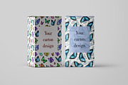 Set of watercolor blue butterflies, an Illustration by Art Watercolor (Thumbnail 5 of 6)