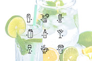 Drinks Line Icons, a Duotone Icon by Lyolya Profitrolya (Thumbnail 2 of 2)