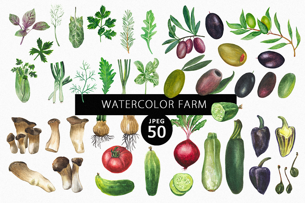 Watercolor Farm, an Object Graphic by Design X0 (Photo 1 of 10)