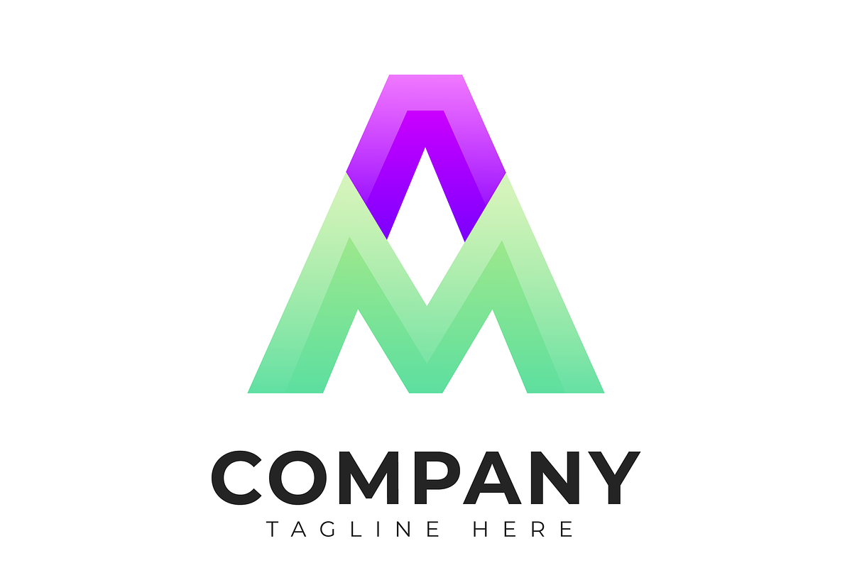 Modern a ma and am letter logo, a Branding & Logo Template by mdhelalakbar