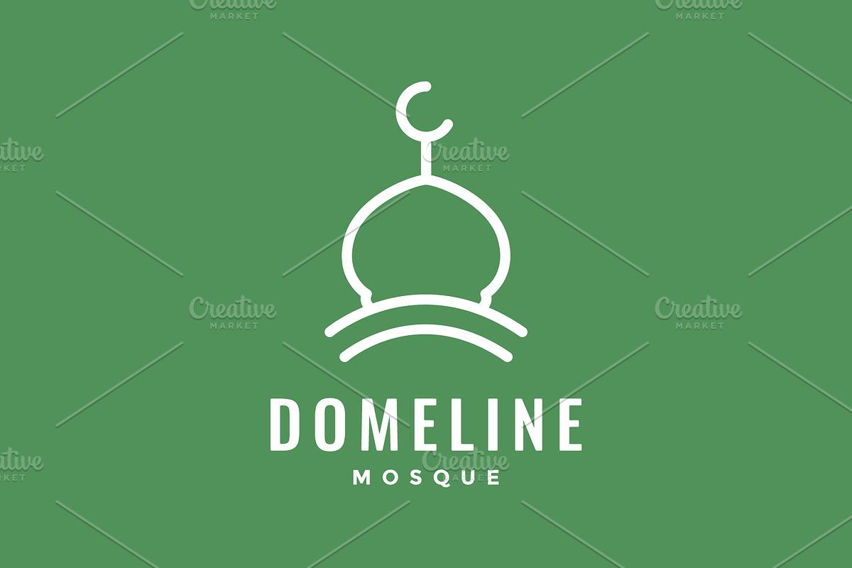 mosque dome muslim pray place logo, a Branding & Logo Template by devastd
