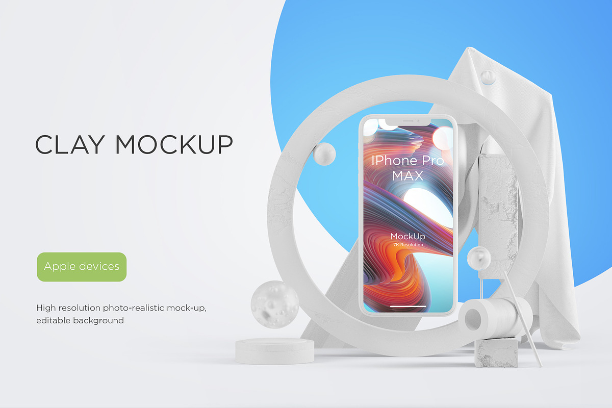 Abstract Mockups Apple Devices, an iPhone Mockup by TITO (Photo 4 of 5)