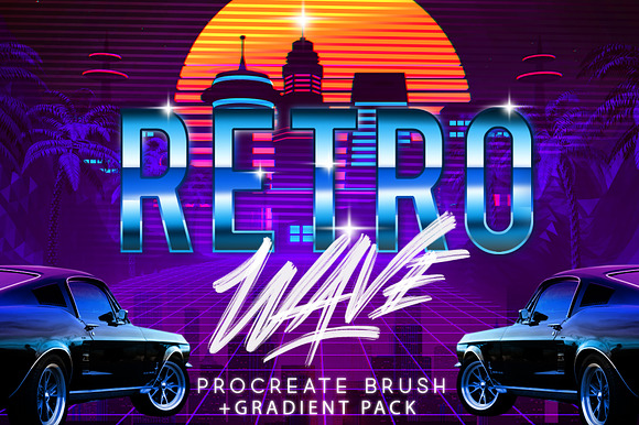 RETRO WAVE BRUSH (sale) preview 8