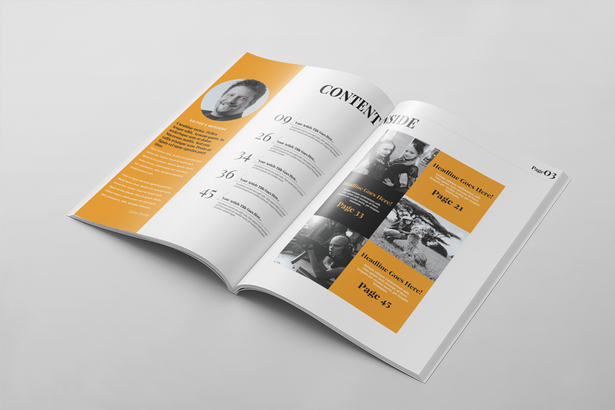 Magazine Template 45, a Magazine Template by pmvch (Photo 2 of 15)