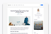 Minimalist WordPress Blog Theme, a WordPress Template by DesignOrbital (Thumbnail 3 of 3)