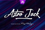 Astro Jack - Handwritten Font, a Script Font by FHFont (Thumbnail 1 of 9)