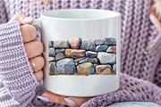Watercolor Rock Borders Clipart Bund, an Illustration by DreamCafeArt (Thumbnail 2 of 9)