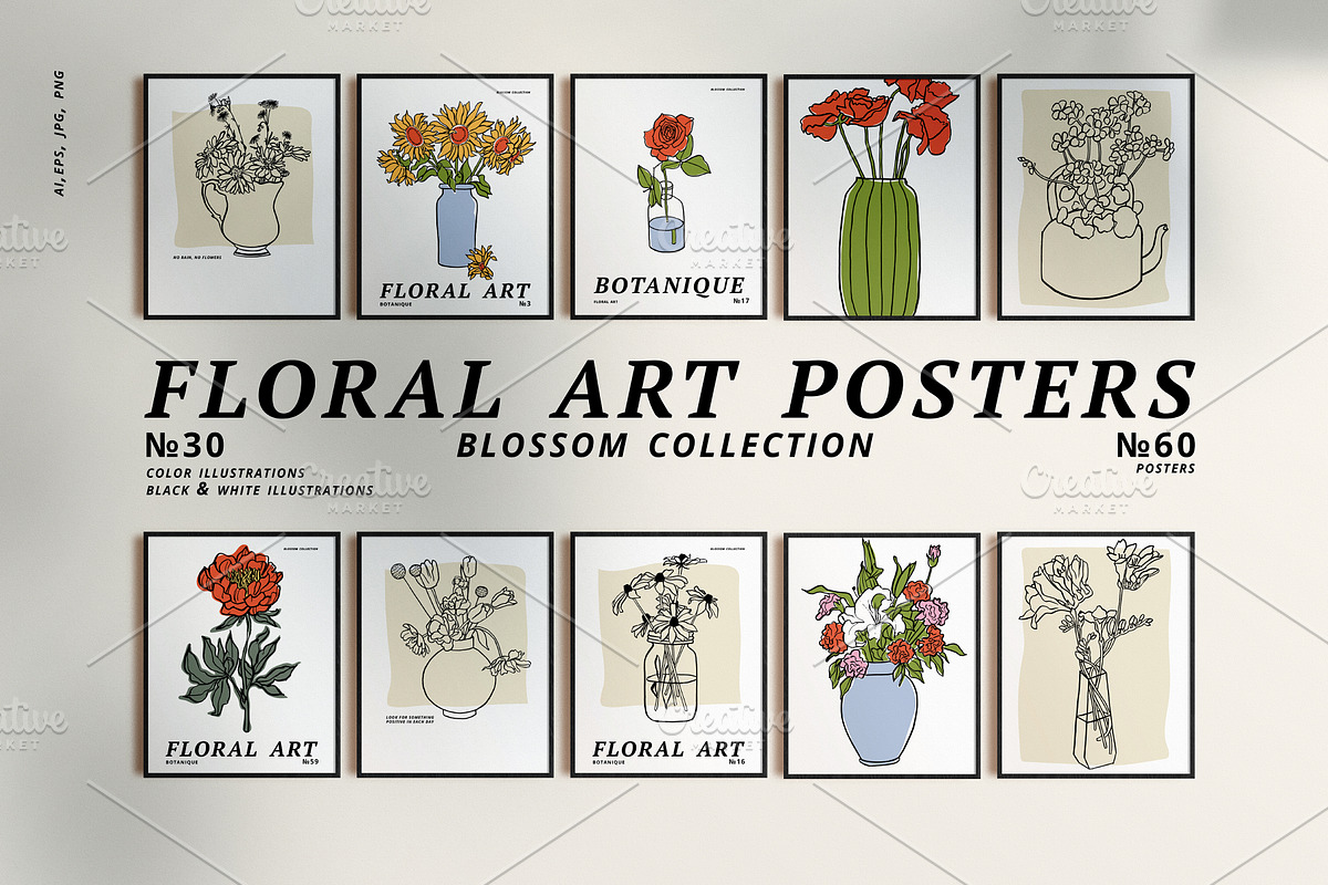 Art posters. Blossom collection, a Poster Template by oxygen_8 (Photo 1 of 10)
