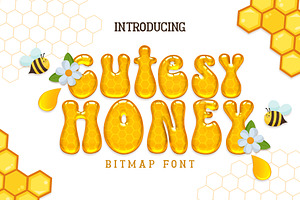 Cutesy Honey Bitmap Font