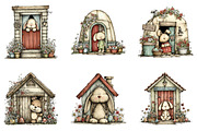 Easter Bunny House Clipart, an Illustration by CreationArt (Thumbnail 5 of 6)