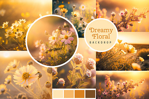 Dreamy wildflower landscape