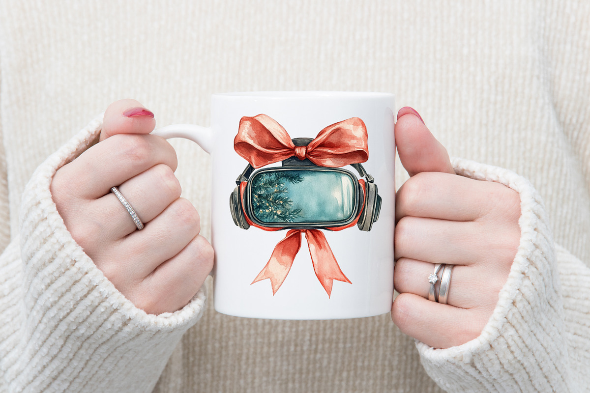 Christmas Gamer Clipart, an Illustration by designcity5 (Photo 5 of 5)