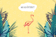 Flamingo seamless vector patterns, a Pattern Graphic by Artem Vorotnikov (Thumbnail 6 of 6)