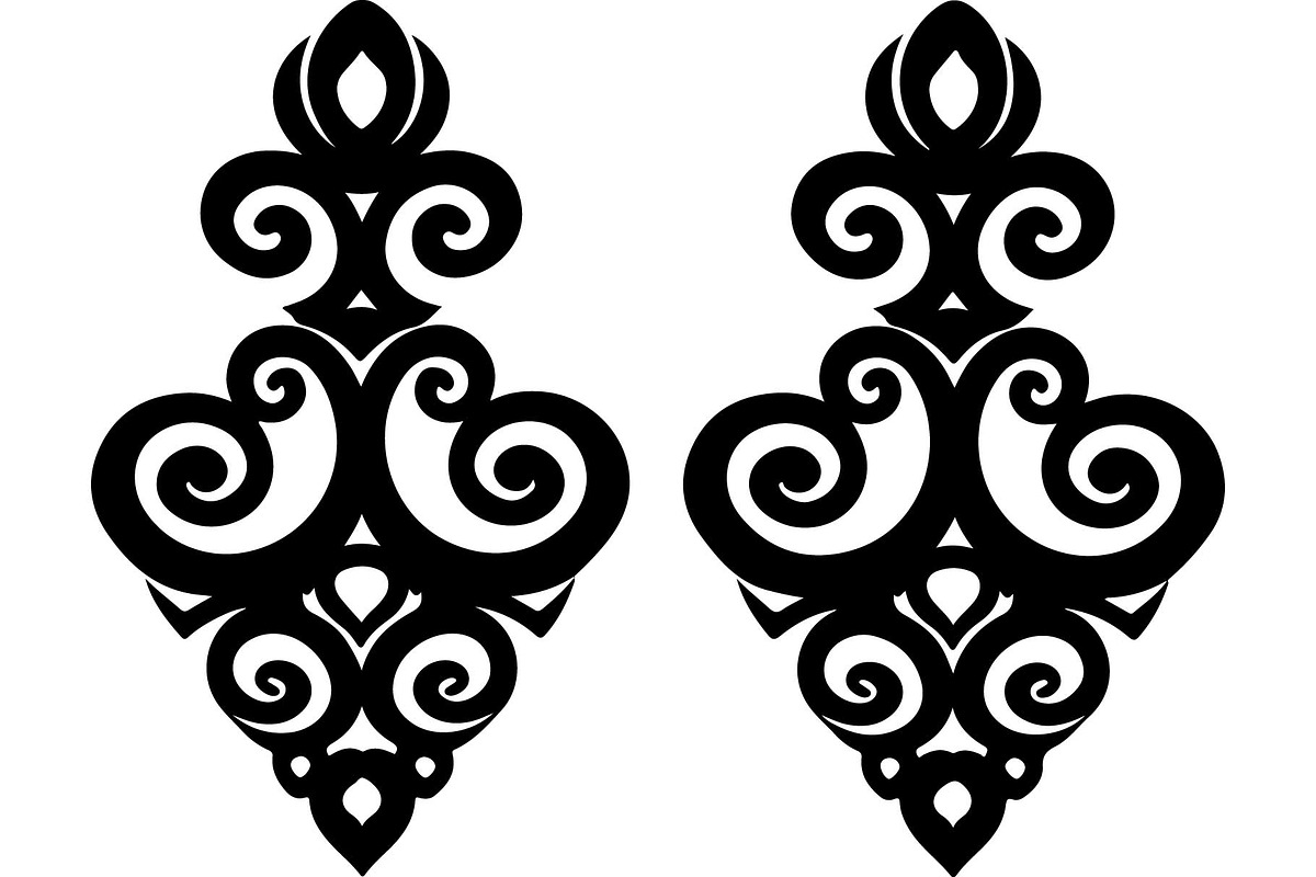 Vintage Ornamental Earrings Bundle, an Object Graphic by Gfx_Store (Photo 5 of 13)