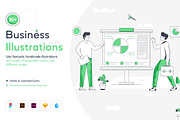 Flat Business Illustrations, a Finance Illustration by Brickclay (Thumbnail 1 of 8)