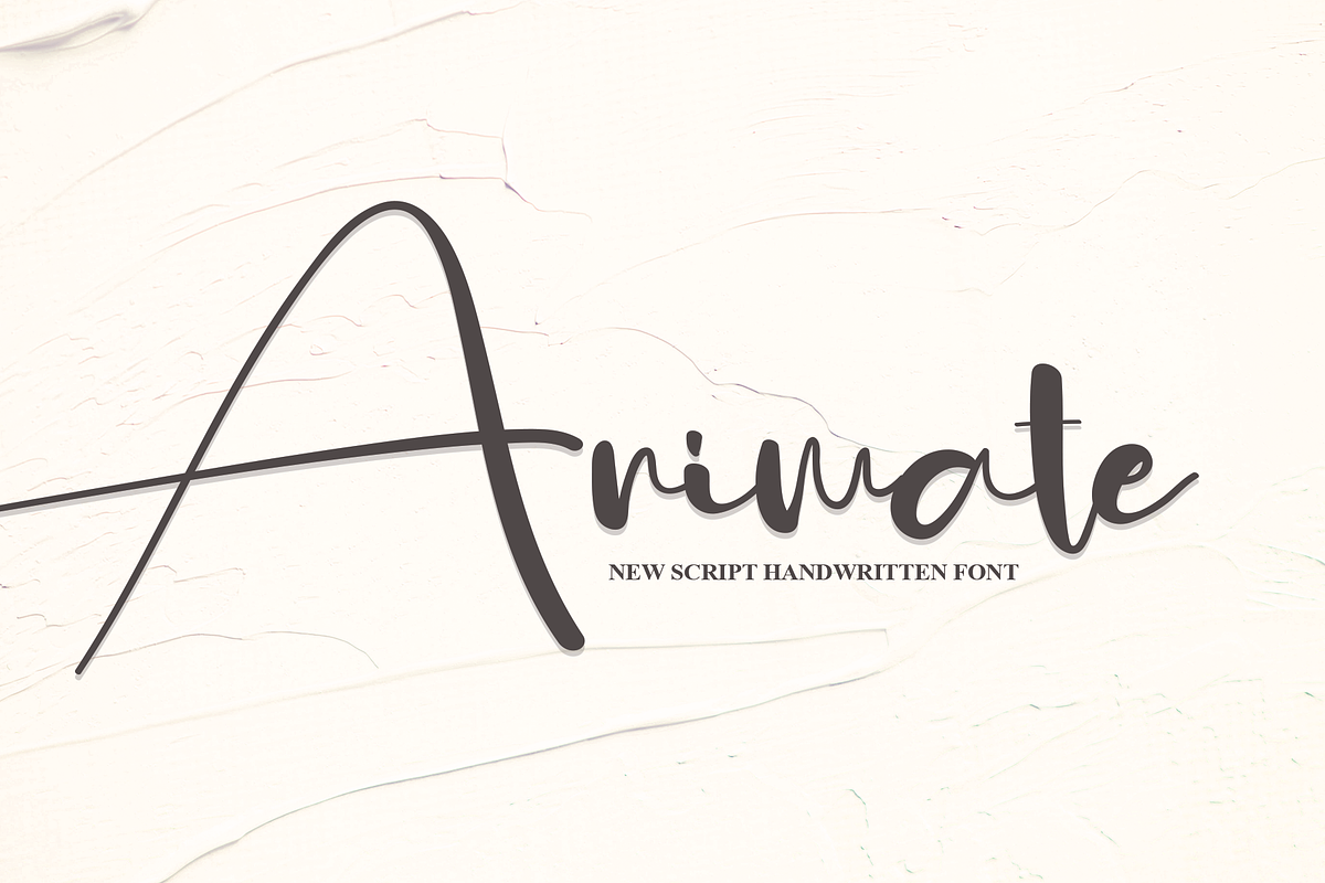 Animate | Script Font, a Script Font by Scratchones (Photo 1 of 8)