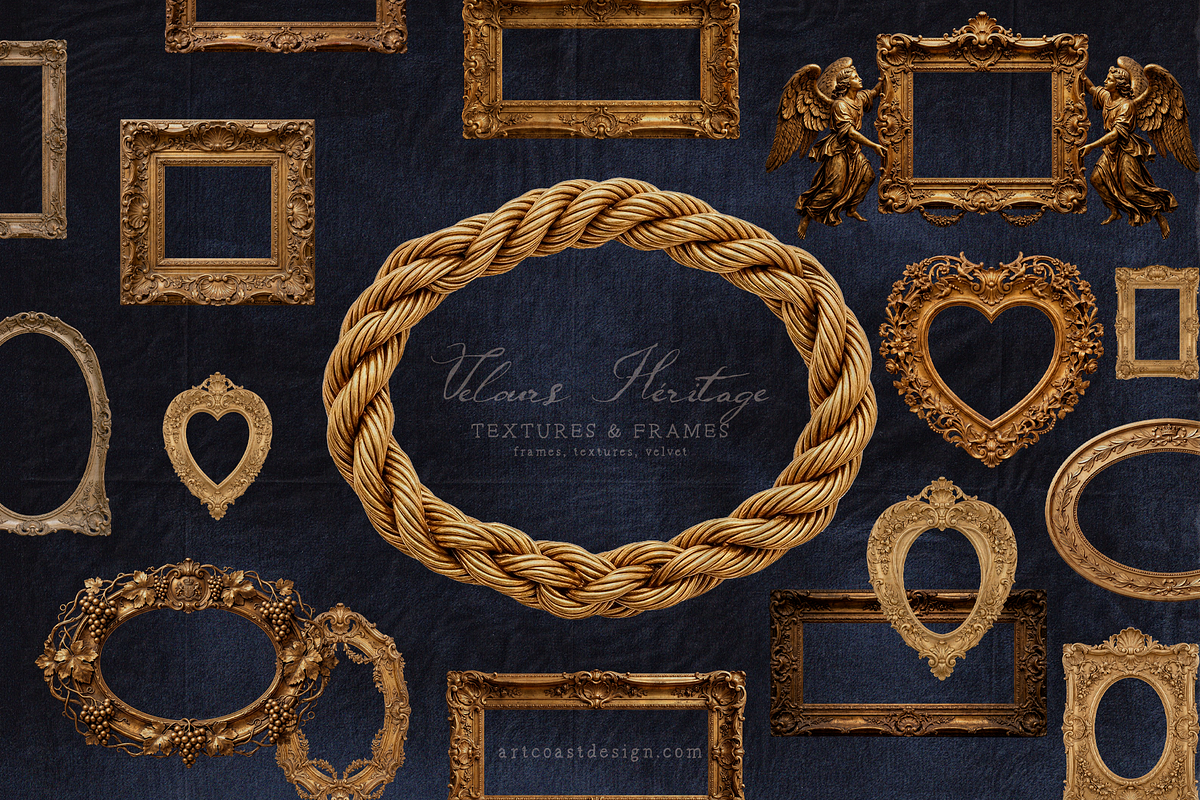 Velours Héritage: Baroque Collection, a Texture Graphic by nadispasibenko (Photo 3 of 12)