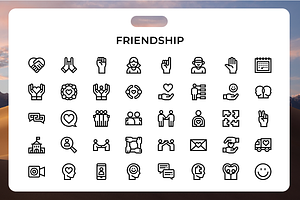 Friendship Icons, an Icon by Wencory