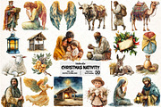 Christmas Nativity Sublimation, an Illustration by Pixels.Craft (Thumbnail 1 of 6)