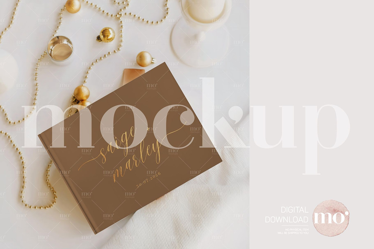 Wedding Guest Book Mockup, a Product Mockup by MoMockups (Photo 3 of 4)