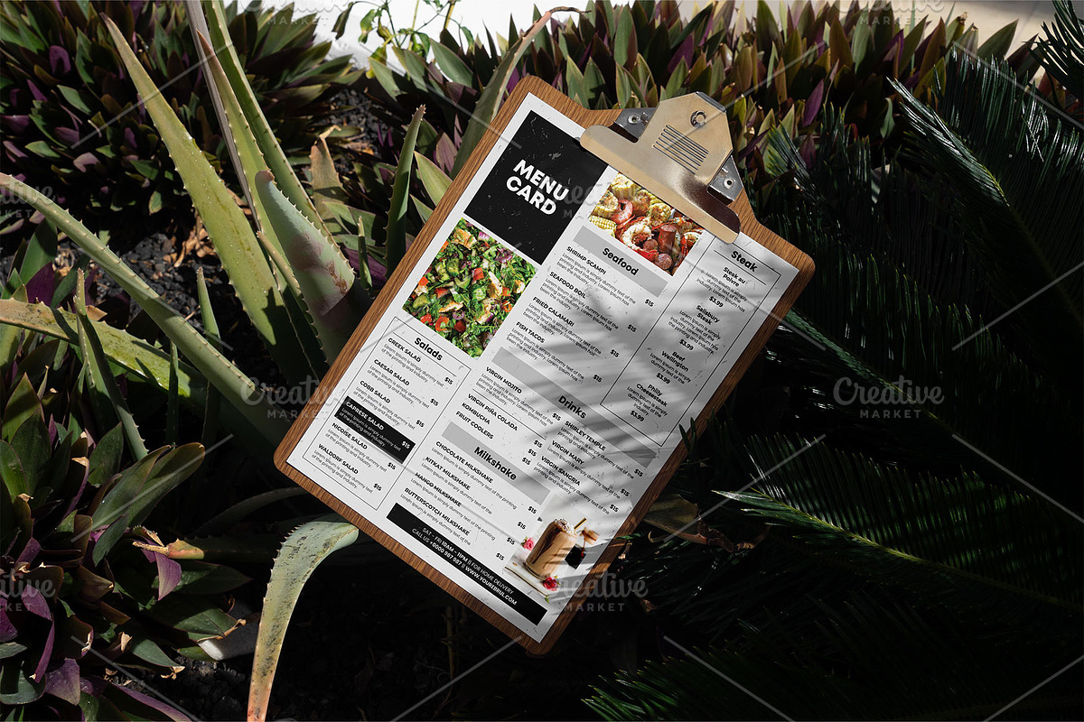 Modern Food Menu template, a Flyer Template by Stock_Design (Photo 3 of 3)