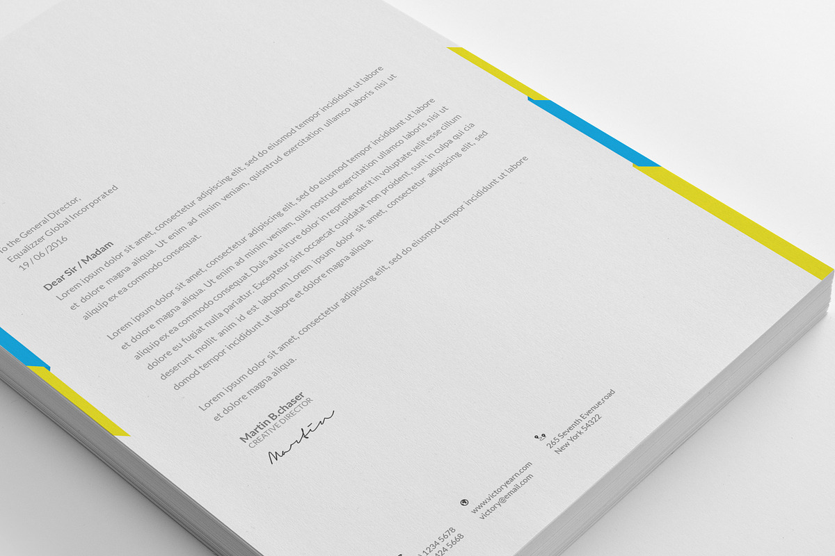kopy Corporate letterhead, a Stationery Template by Momentostudio (Photo 4 of 4)