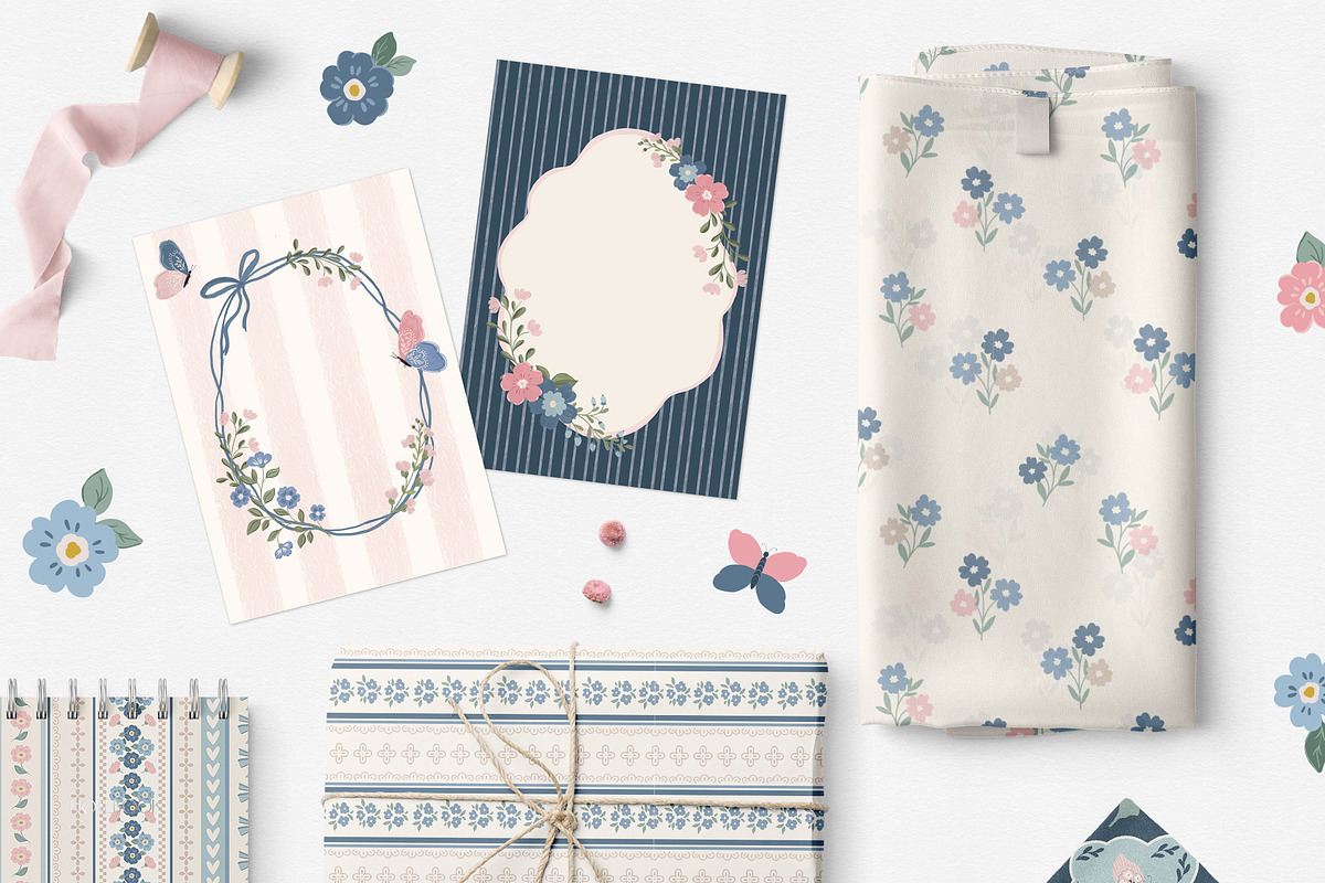 Cottagecore pattern background, a Pattern Graphic by Cozy pattern shop (Photo 5 of 10)