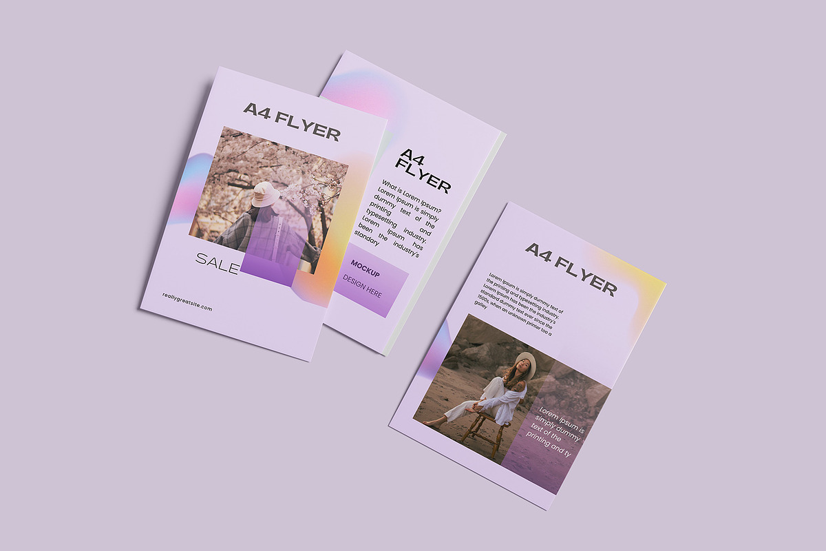 A4 Flyer Mockup, a Print Template by Difa Design (Photo 5 of 8)