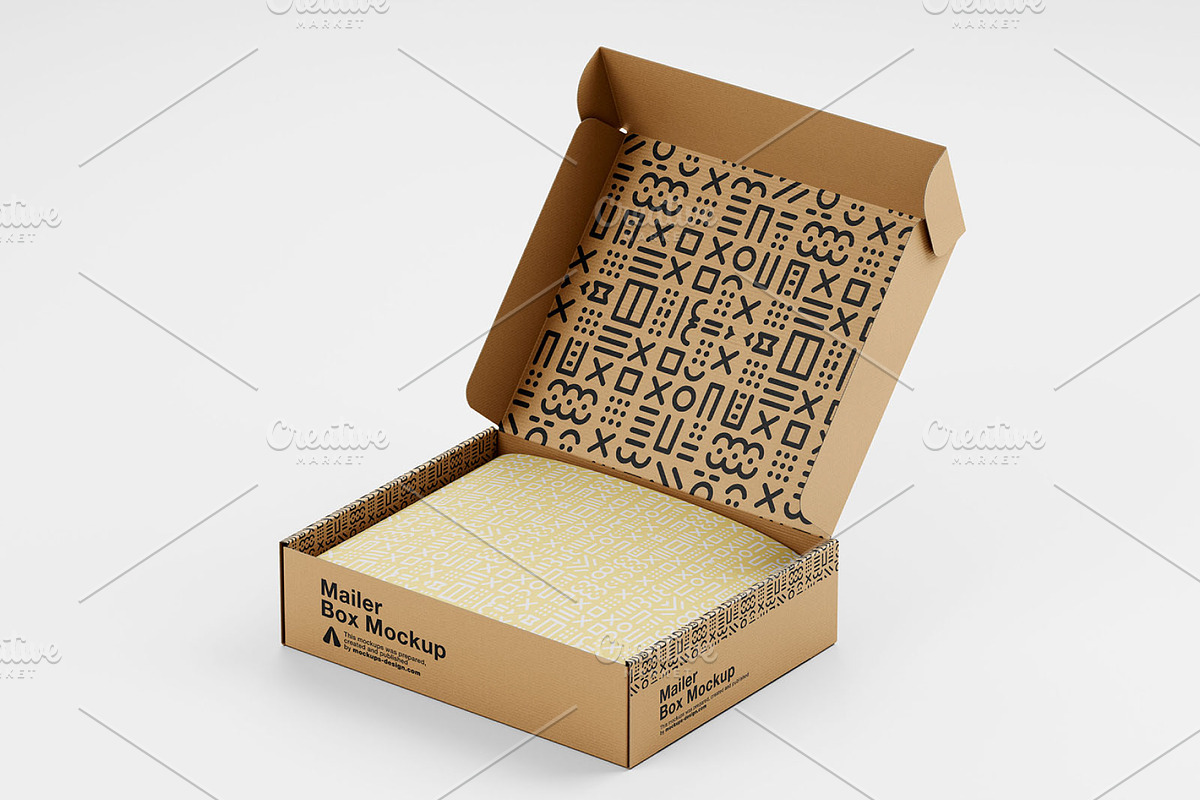Mailer box mockup, a Packaging Mockup by PremiumMockup (Photo 2 of 4)