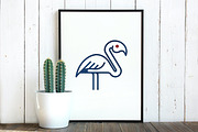 Flamingo Bird Nature Animal Logo, a Branding & Logo Template by jongcreative (Thumbnail 3 of 4)