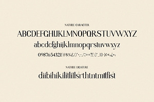 Nathile Ligature Serif Typeface