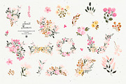 Sweet Flowers - watercolor set, an Illustration by Webvilla Studio (Thumbnail 8 of 8)
