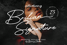 Brilian Signature Monoline Font