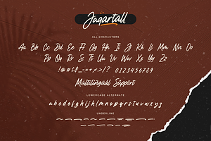 Jaqartall Hand Drawn Script Font