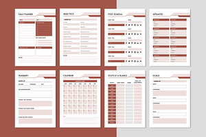 Blog Planner Kit Canva & Indesign