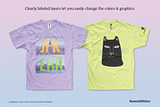 Crewneck T-Shirt Mockups, a Shirt Mockup by Komet & Flicker (Thumbnail 2 of 12)