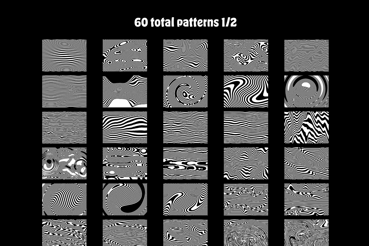 Warped Wave Trippy Patterns (60), a Texture Graphic by themelaunch (Photo 3 of 4)