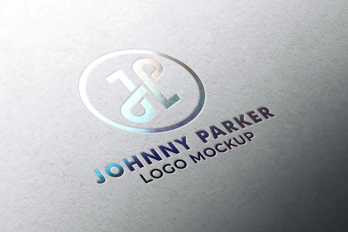 Holographic Foil Logo Mockup, a Product Mockup by Smart Works