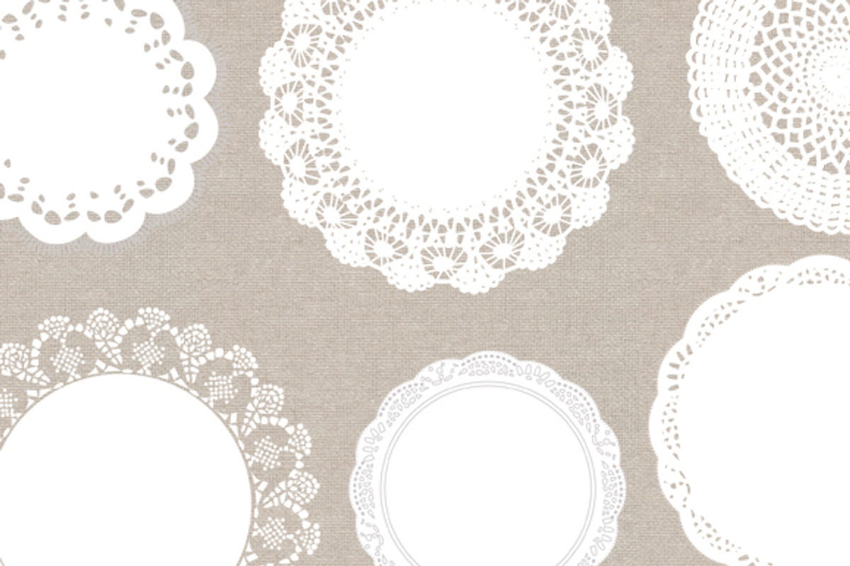 Doily Vector - Doily Clip Art preview 3