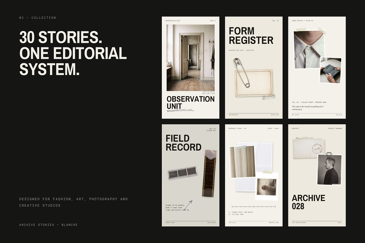 Archive Stories | 30 Canva Templates, a Social Media Template by BlancheStudio (Photo 2 of 9)
