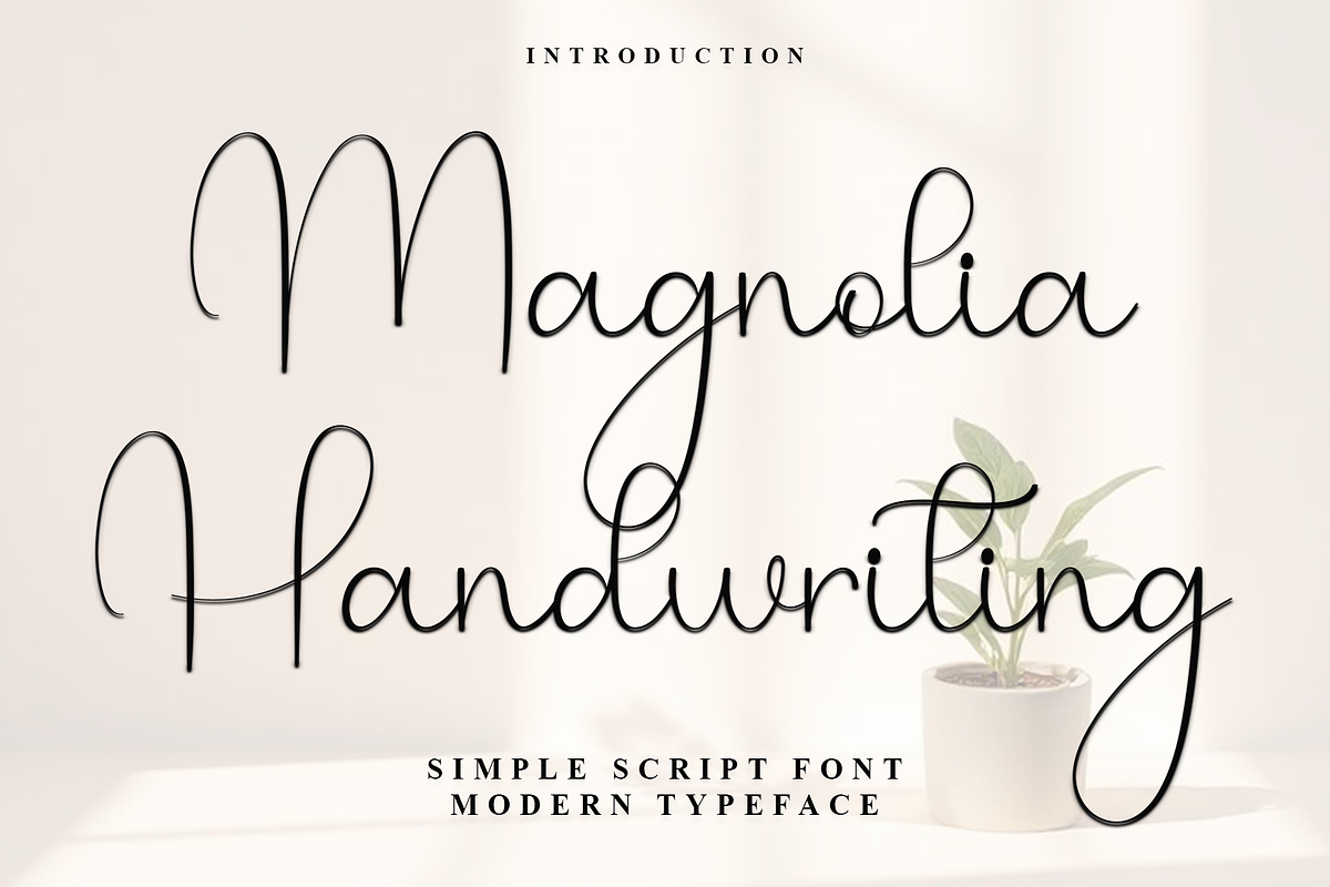 Magnolia Handwriting, a Handwritten Font by InermediaSTUDIO (Photo 1 of 8)