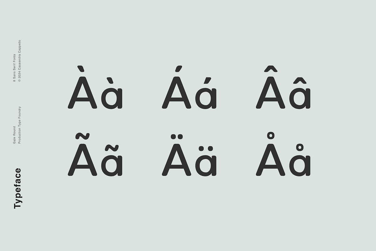 Gale Round - Geometric Sans Serif, a Sans Serif Font by Cassandra Cappello (Photo 5 of 7)