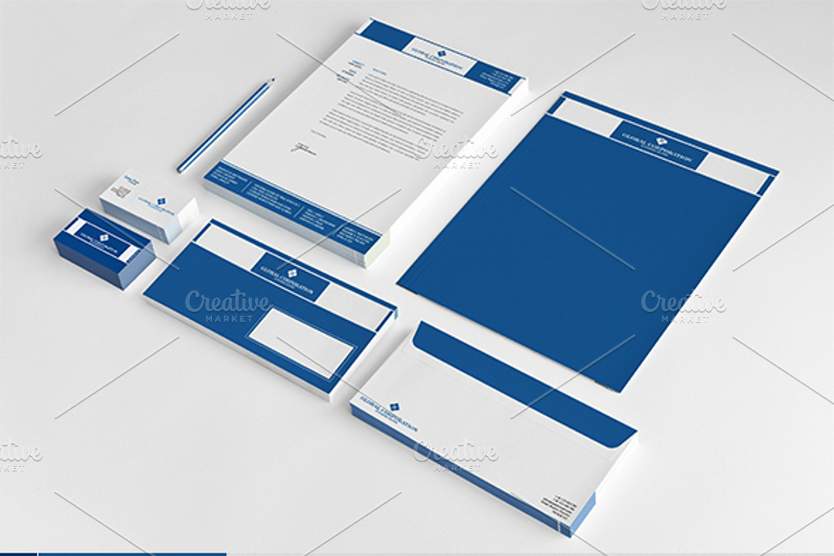 Global Corporation Stationary, a Stationery Template by Zia Grfx (Photo 2 of 2)
