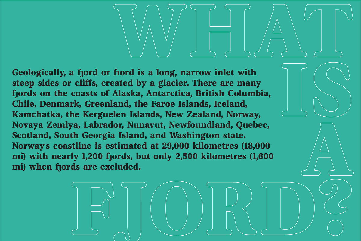 Fjord - Soft Fat Serif Font preview 7