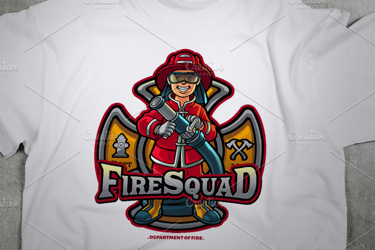 Cartoon Fireman, a Branding & Logo Template by Kongstones_std (Photo 2 of 5)